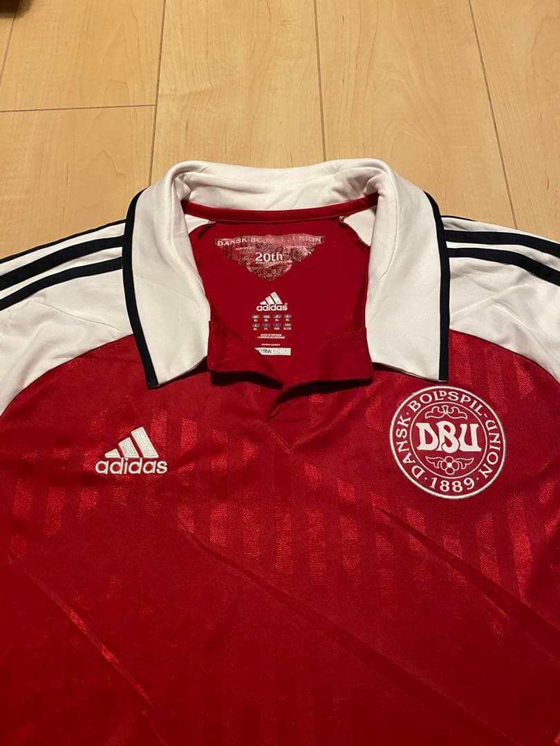 adidasアディダス サッカーデンマーク代表 ユニフォーム ゲームシャツ