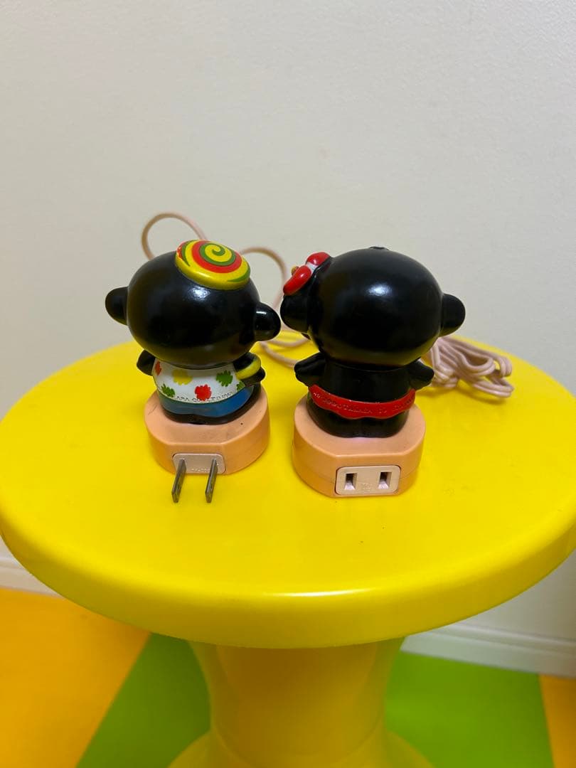 当時物　ダッコちゃん人形　ソフビフィギュア　延長コード　レトロポップ　タカラ製
