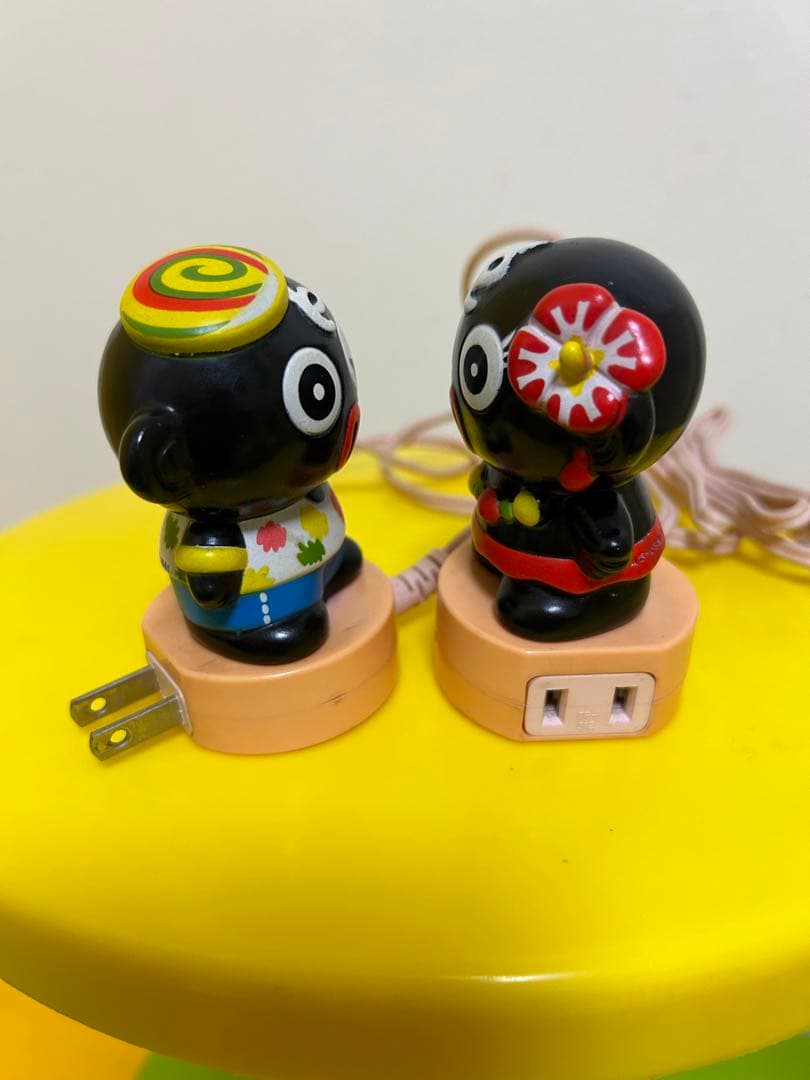 当時物　ダッコちゃん人形　ソフビフィギュア　延長コード　レトロポップ　タカラ製