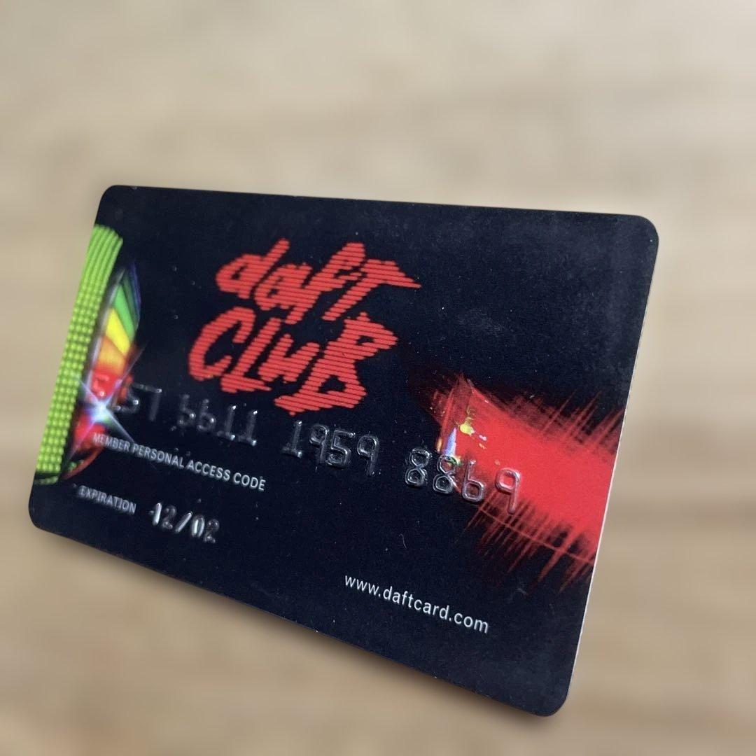 【希少】Daft Punk / Daft Club メンバーズカード（初期限定）