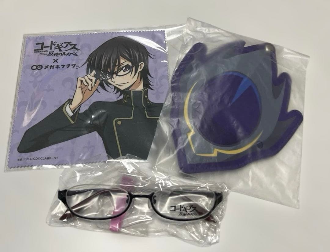 コードギアス　反逆のルルーシュ　メガネフラワー　コラボ　パープル　ネイビー　眼鏡