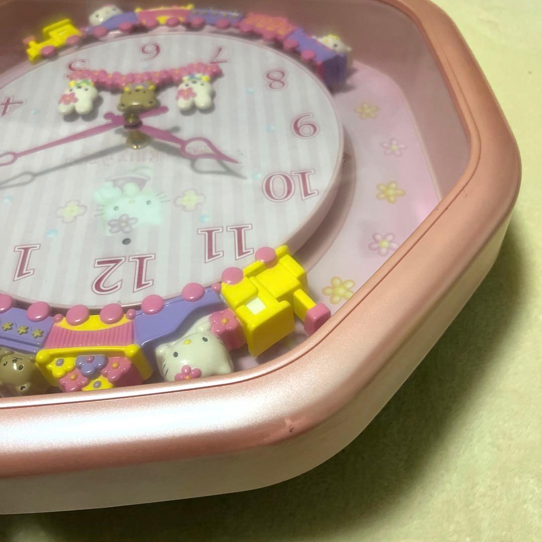 ハローキティ　からくり　リズム時計