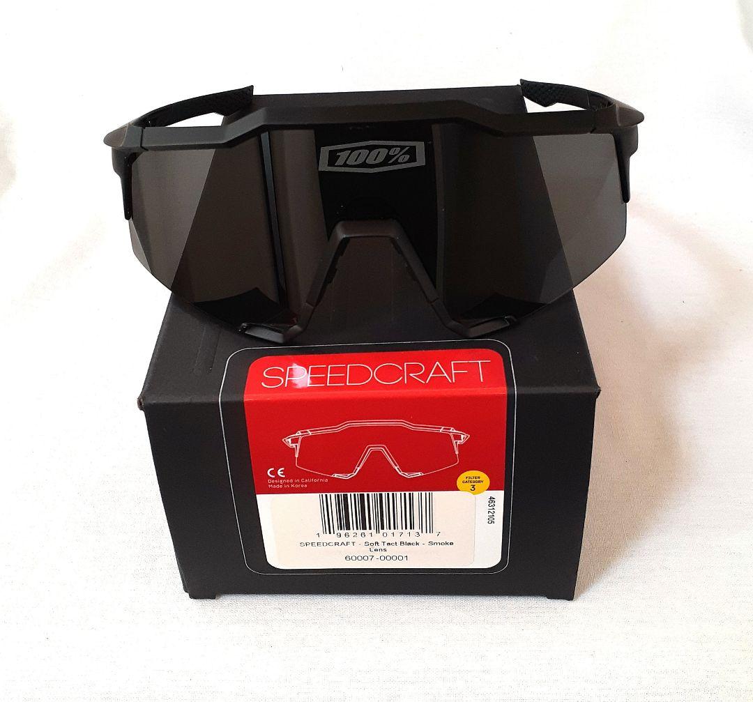 中古100% SPEEDCRAFT ブラック ワンハンドレッド サングラス