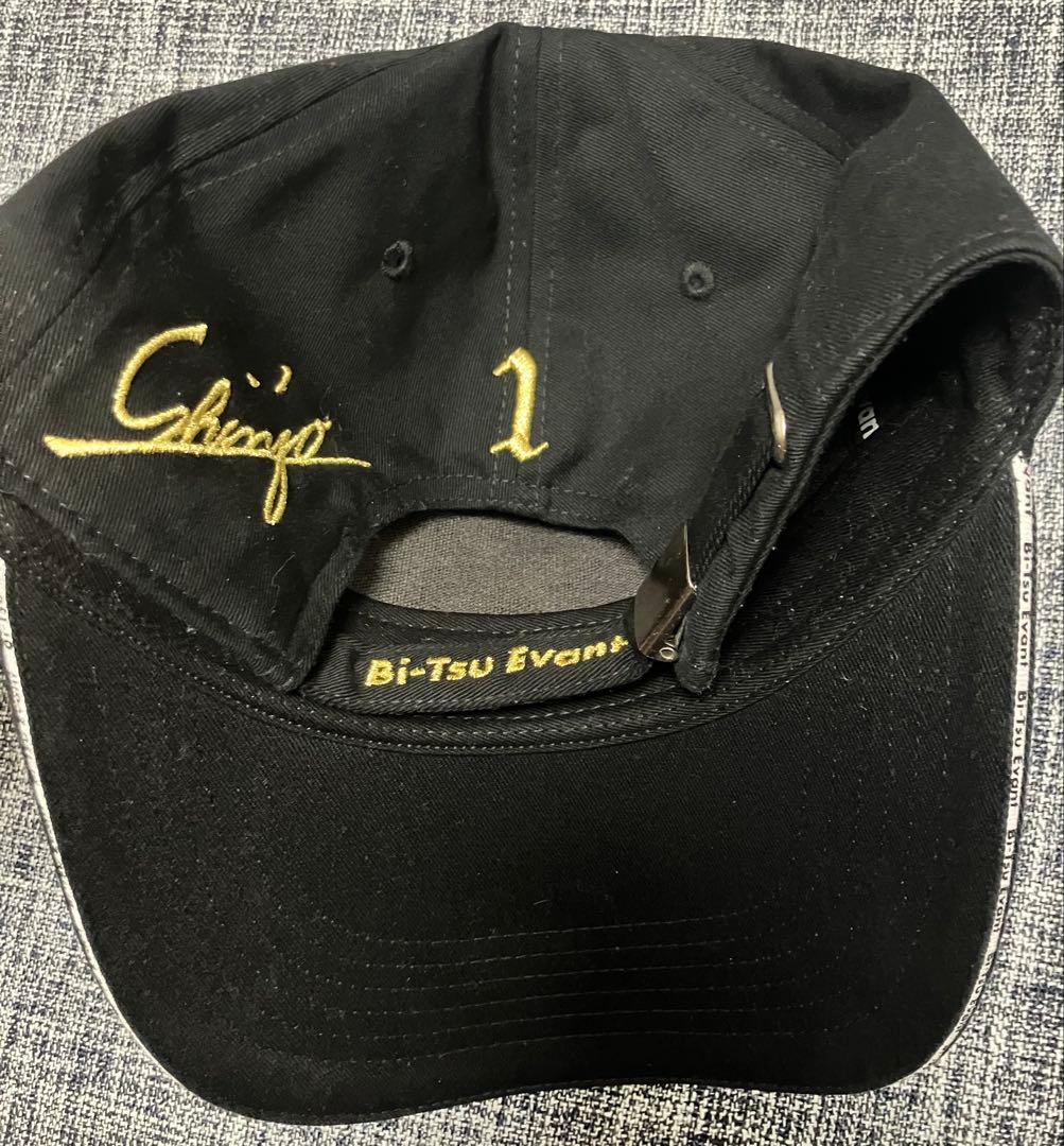 新庄剛志デザイン Bi-Tsu CAP キャップ 黒×金 送料込 SHINJO