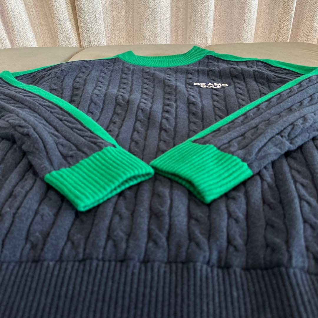 【BEAMS GOLF】　セーター　ニット　ゴルフウェア　XL