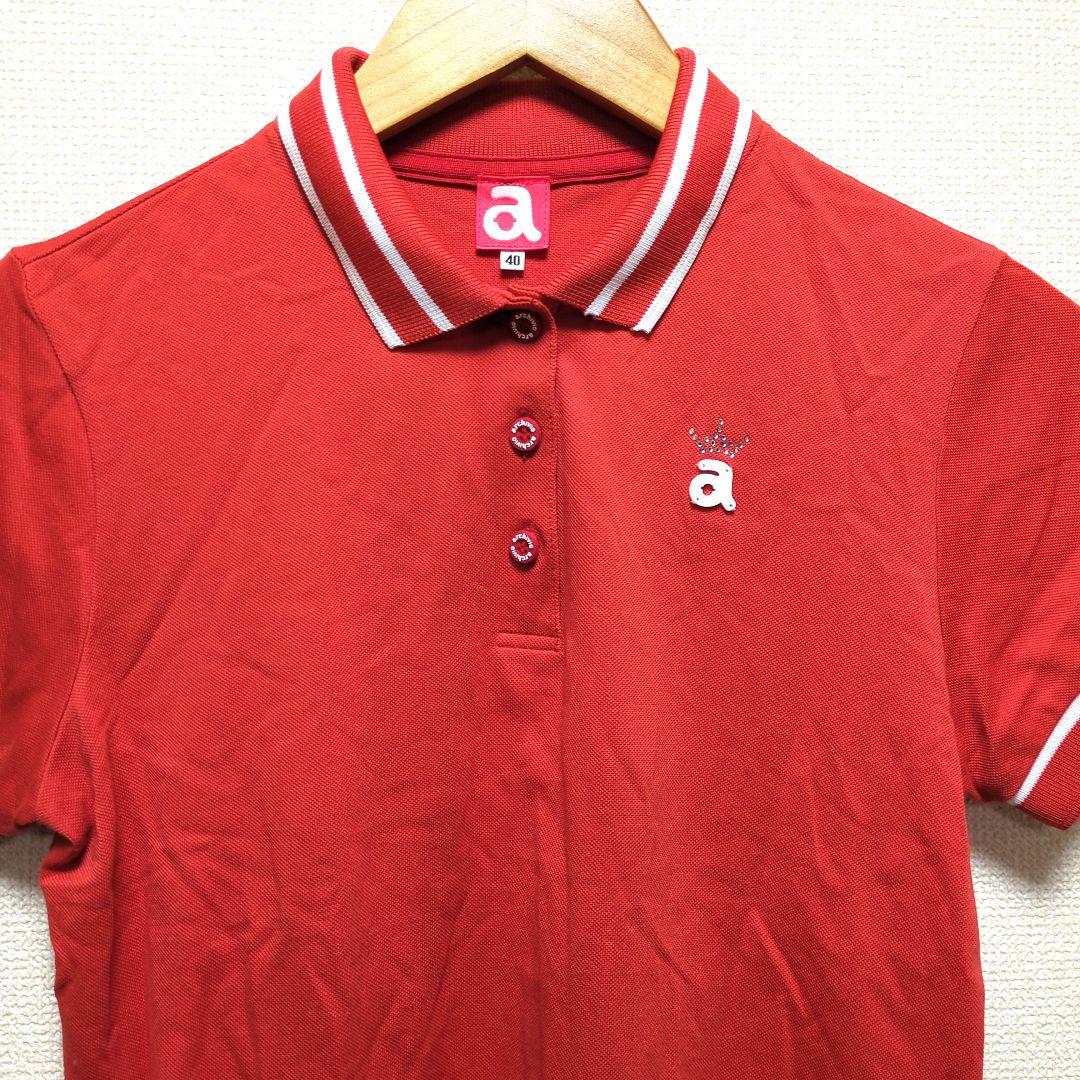 archivio アルチビオ ポロシャツ ゴルフウェア 赤 40 L