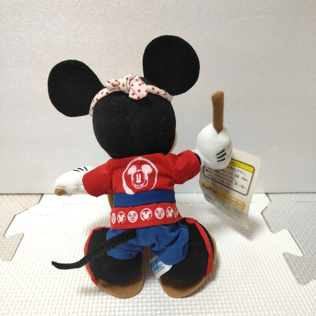 希少 レア　ディズニー ミッキーと仲間たち 和太鼓スタイルぬいぐるみ　4点セット