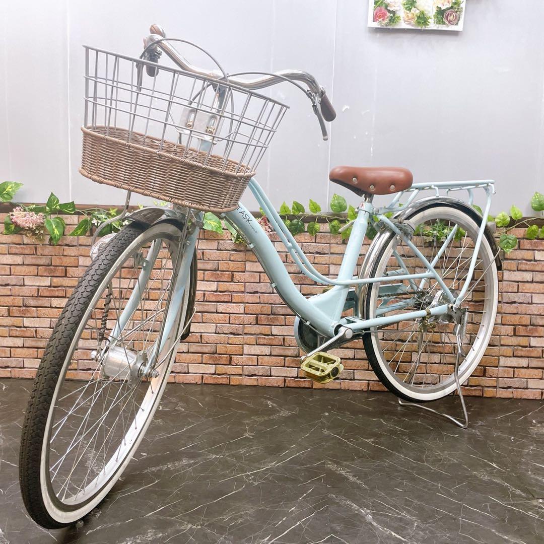 【17】子供用自転車 子供車 TASKwans.b 水色 24インチ
