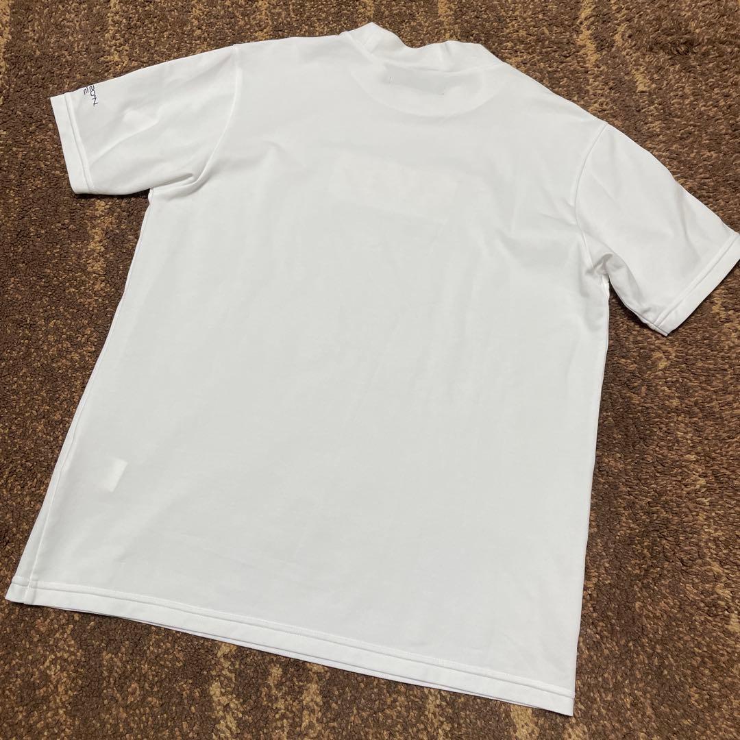 極美品SY32 メンズ ゴルフ モックネックシャツ ホワイト M