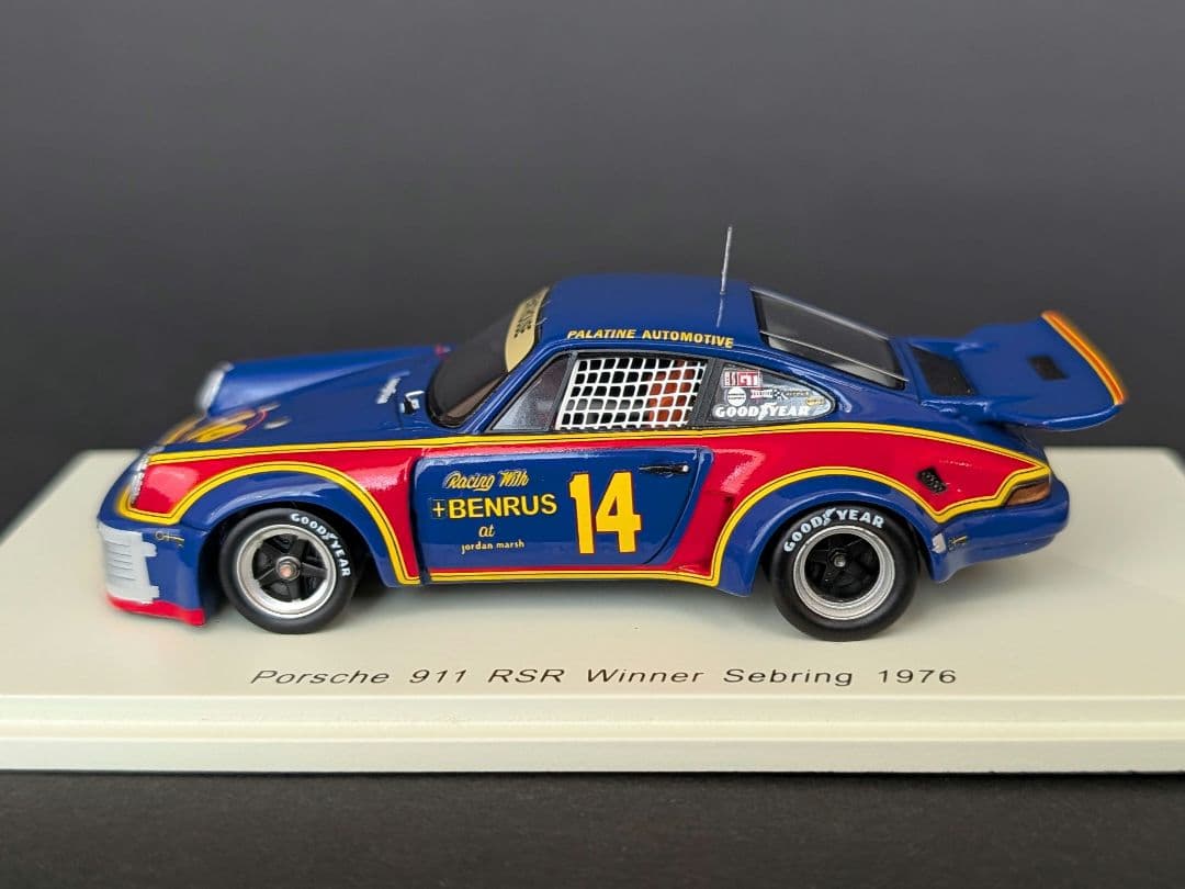 スパーク 1/43 ポルシェ 911 RSR Sebring 1976年優勝