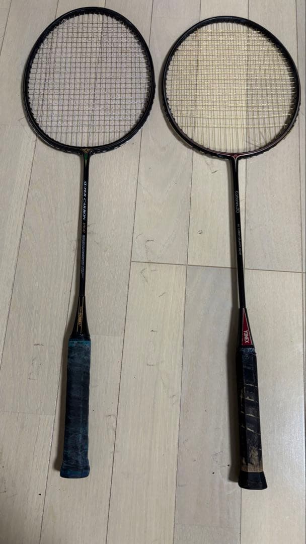 バトミントン ラケット2本 YONEX CARBONEX20 PROKENNEX