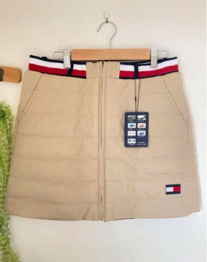 【新品】トミーヒルフィガー　中綿リバーシブルスカート　新品　sizeL