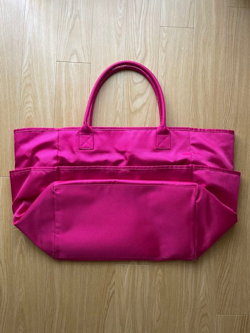 PEARLY GATES ピンクトート型ボストンバッグ ロッカーバッグ大型トート