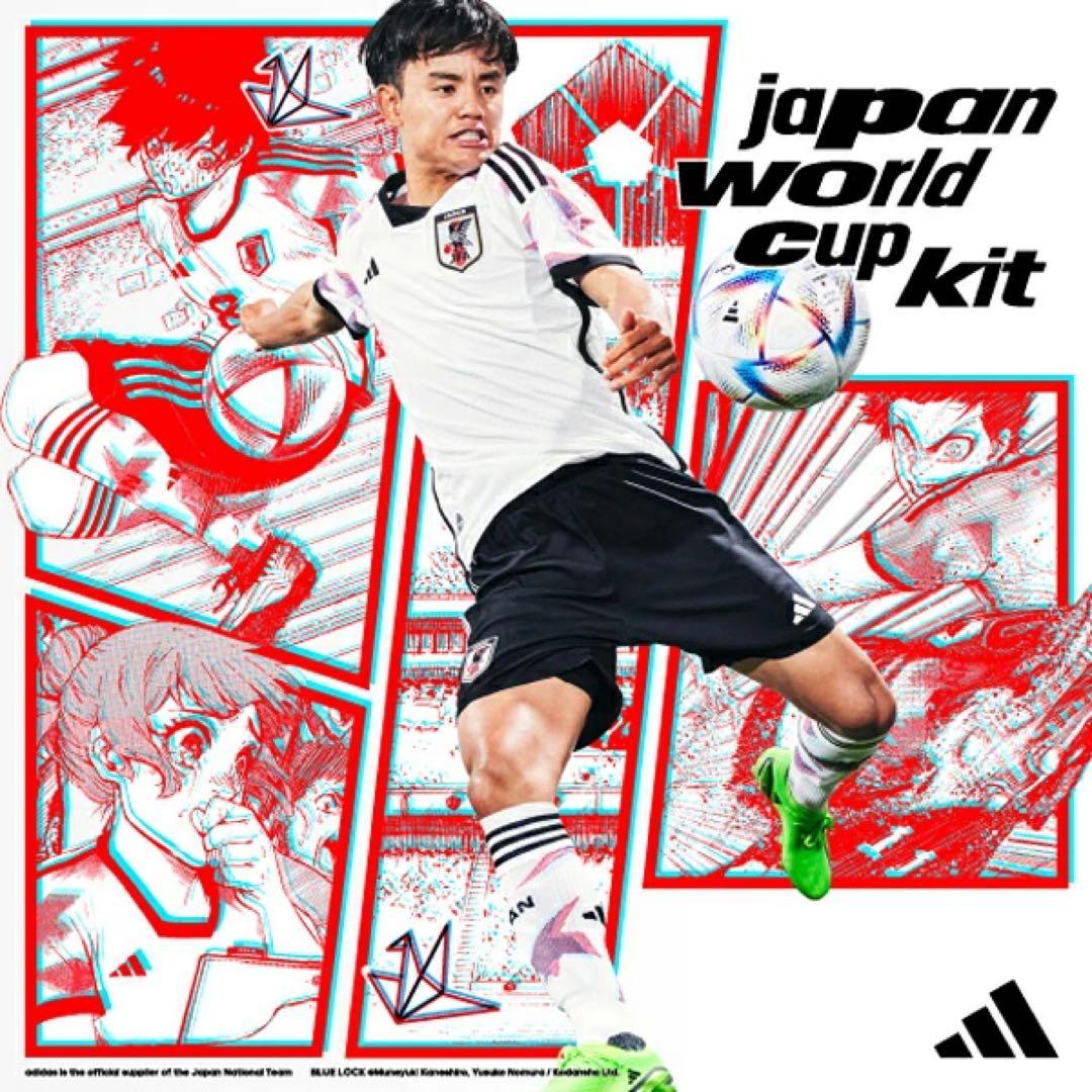 希少　サッカー日本代表　アウェイユニ　XL