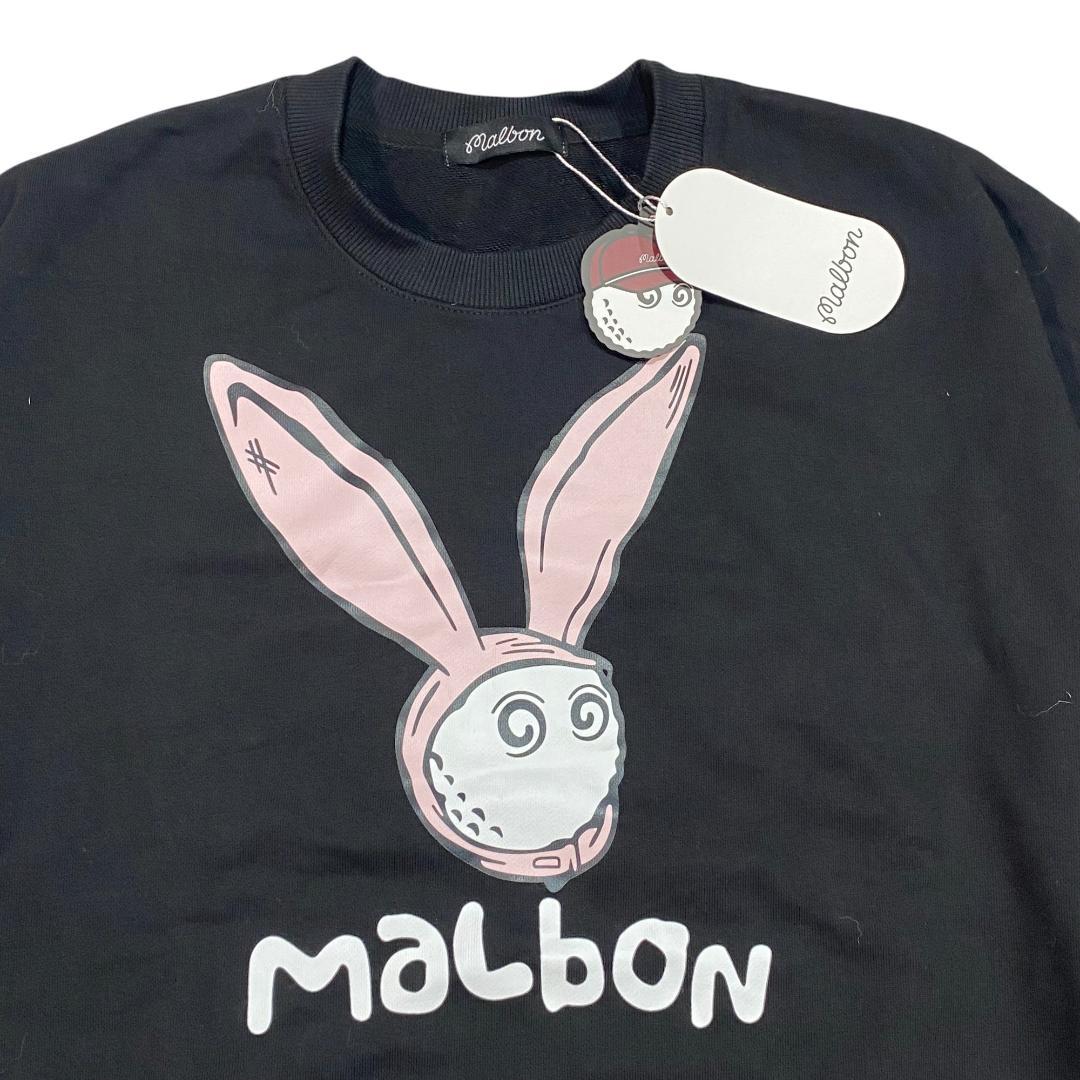 【新品】MALBON GOLF マルボン ゴルフ 長袖 クルーネック シャツ S
