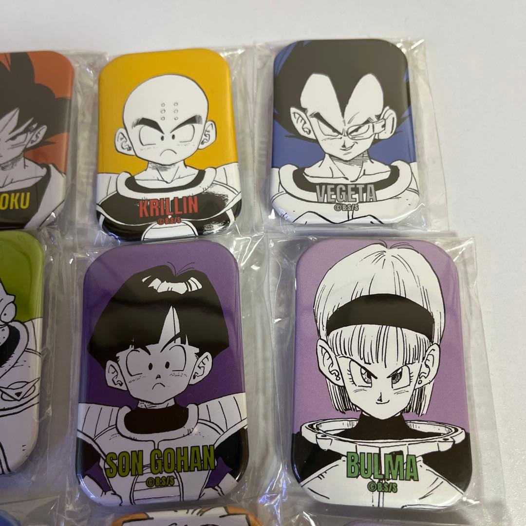 ドラゴンボール　40th記念フェア　スクエア缶バッジ　全種セット