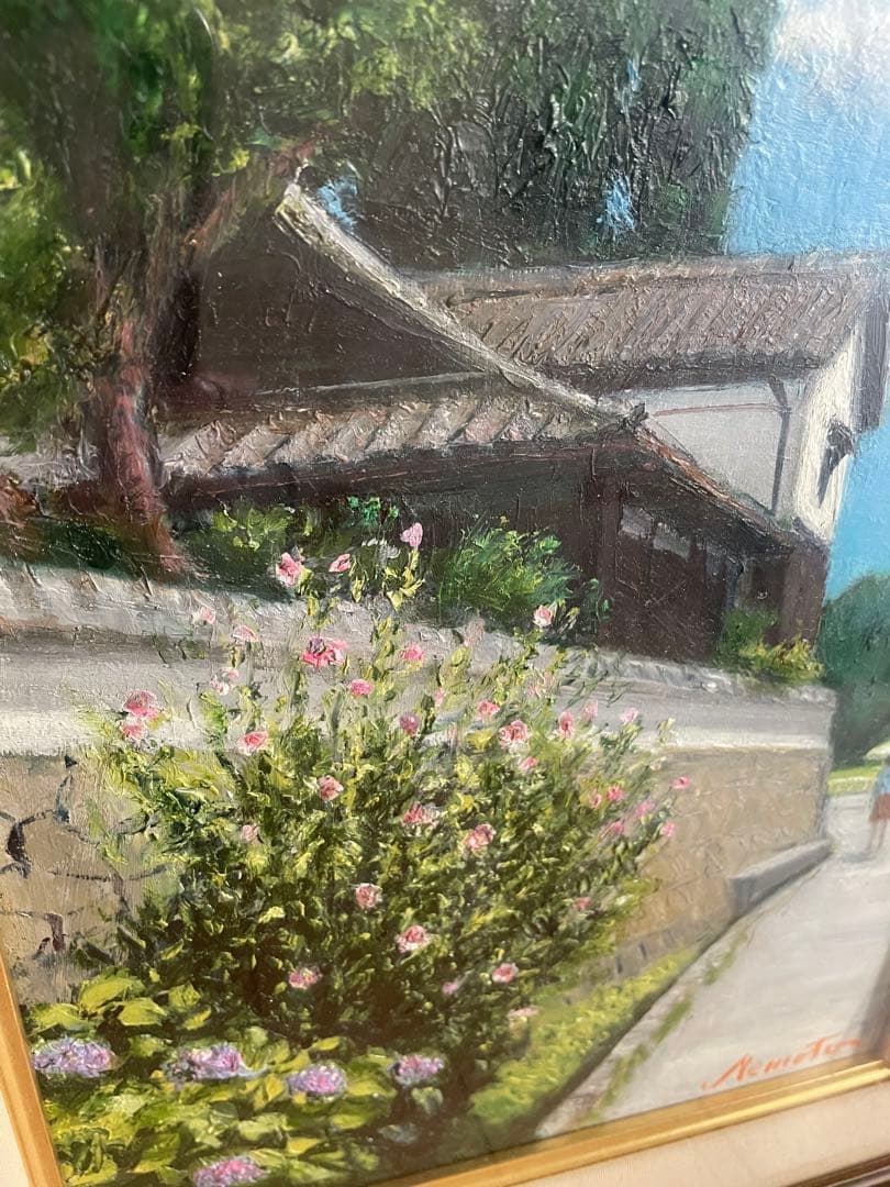 風景画 油彩画 F4