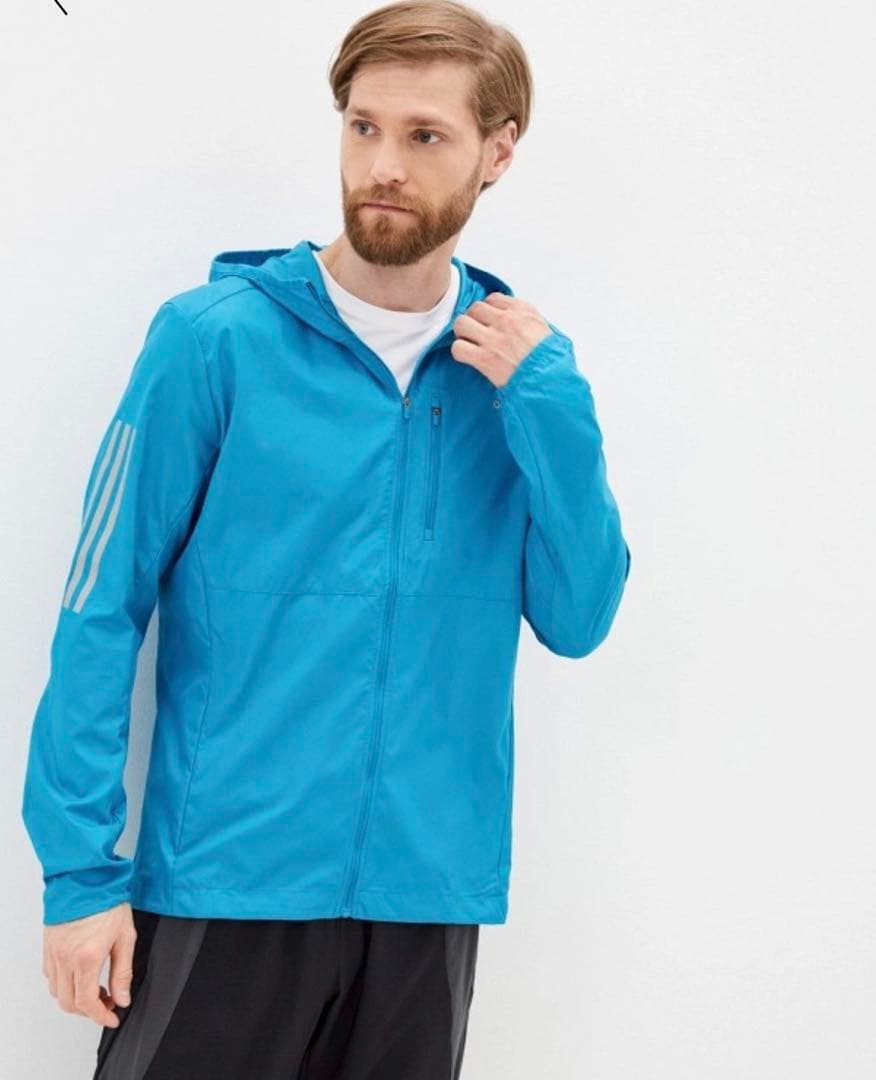 【タグ付】アディダス ウインドブレーカージャケット フード付き adidas