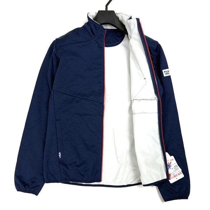 新品 フィラ ゴルフ 上下セット 高周波キルト ３層ボンディング カモ柄 LL