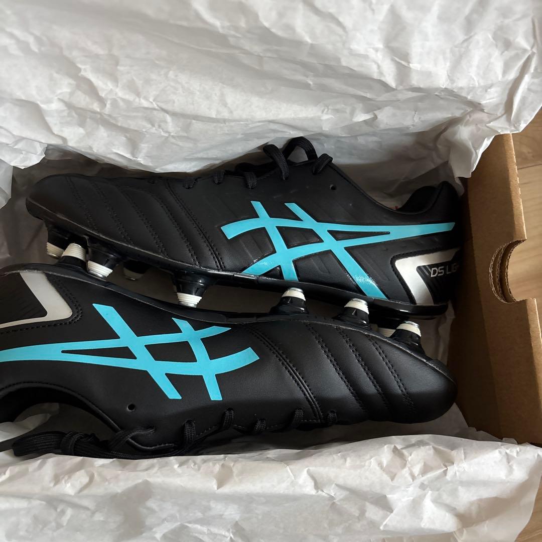 新品　アシックス　DS ライトゲイン　ST ワイド　サッカー　パイク　黒25.0