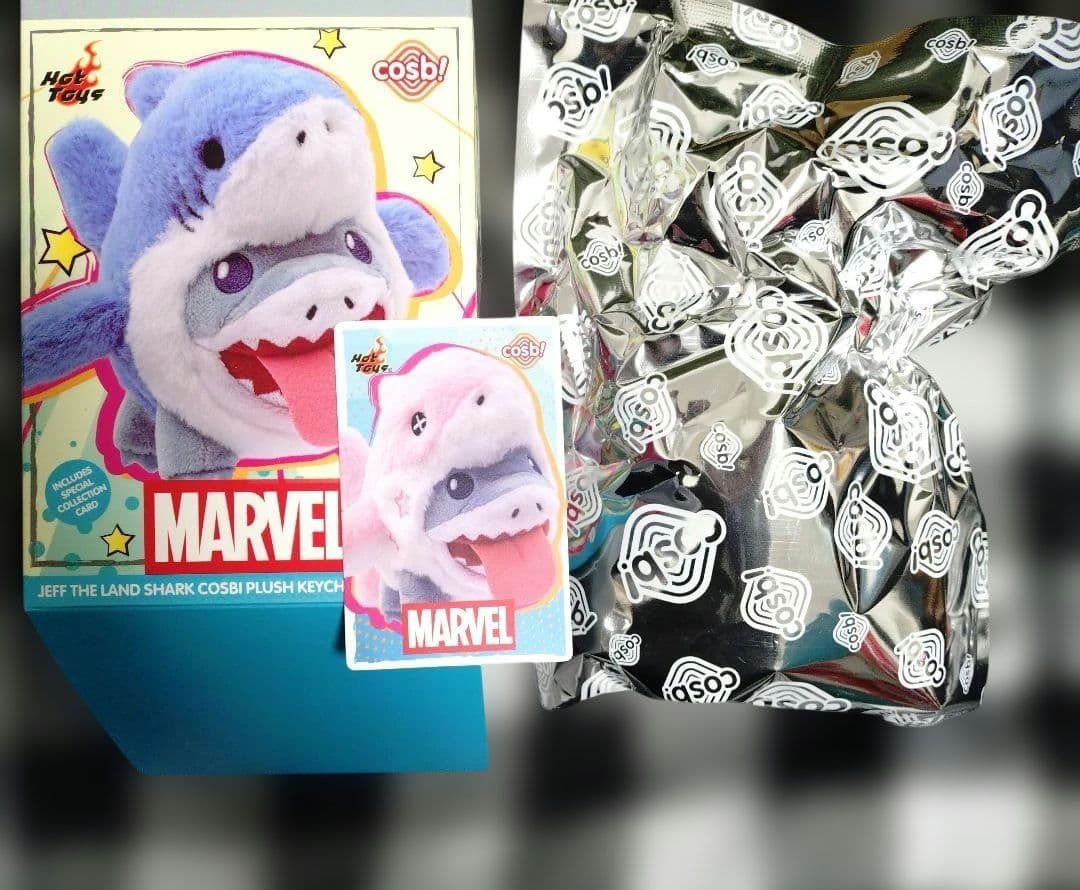 MARVEL　ジェフ・ザ・ランド・シャーク　ぬいぐるみキーチェーン　3点セット