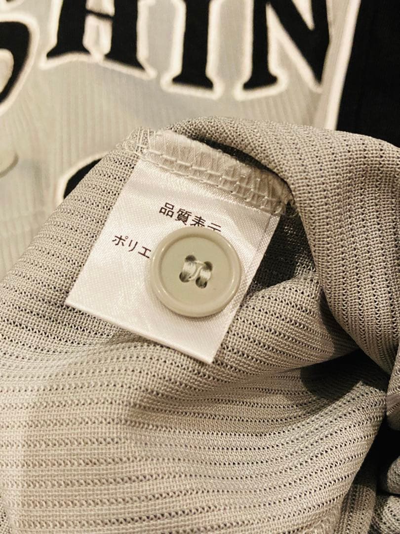 アックン　阪神タイガース　藤川球児　ビジター　ユニフォーム　メンズS 刺繍