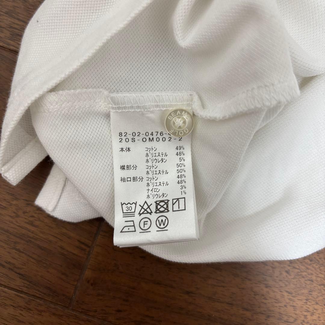 BEAMS GOLF ORANGE LABEL ロゴ刺繍　ポロシャツ