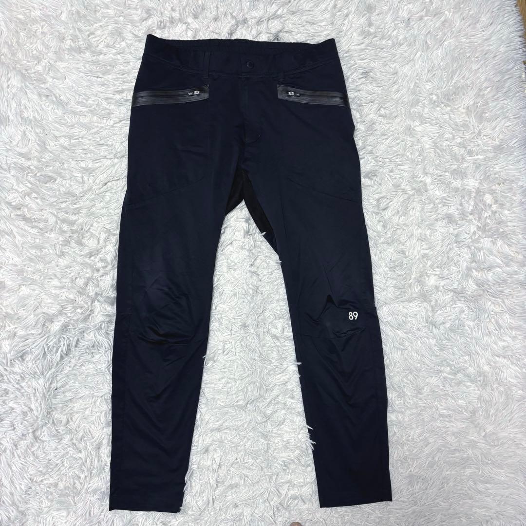 パーリーゲイツ パンツ ネイビー ストレッチ ナイロン メッシュ