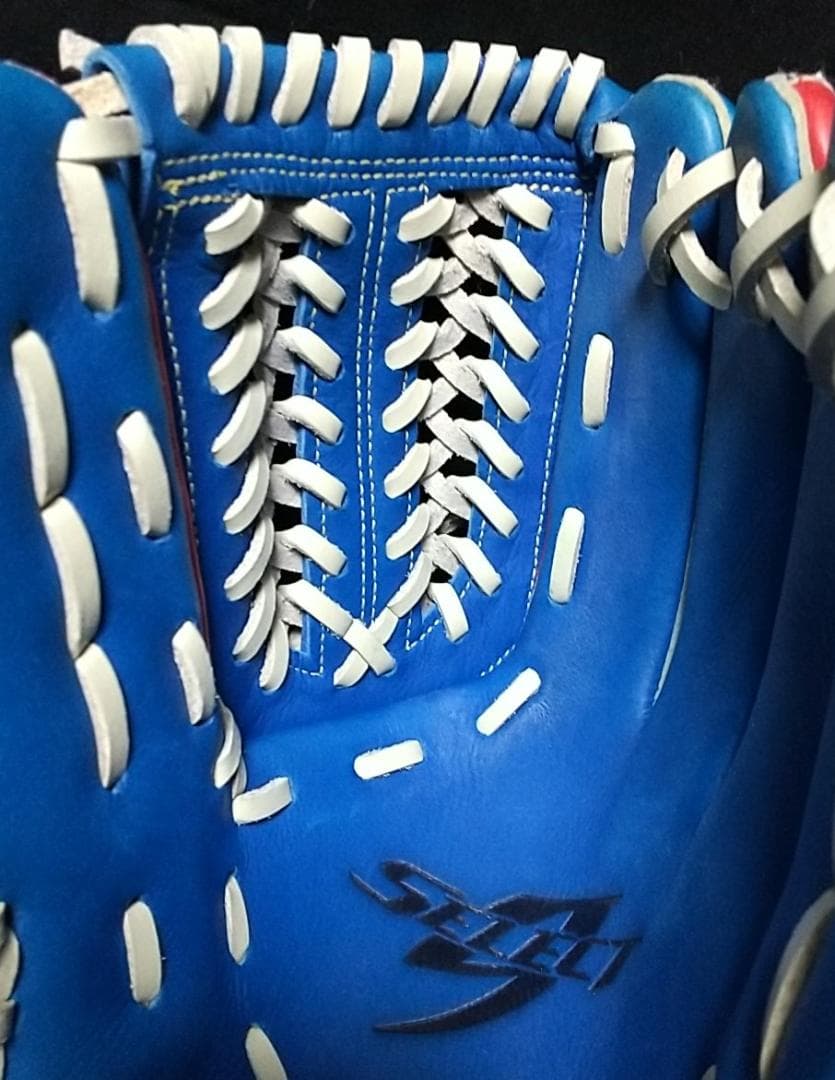 MIZUNO SELECT9 軟式オールラウンド用グローブ 青赤