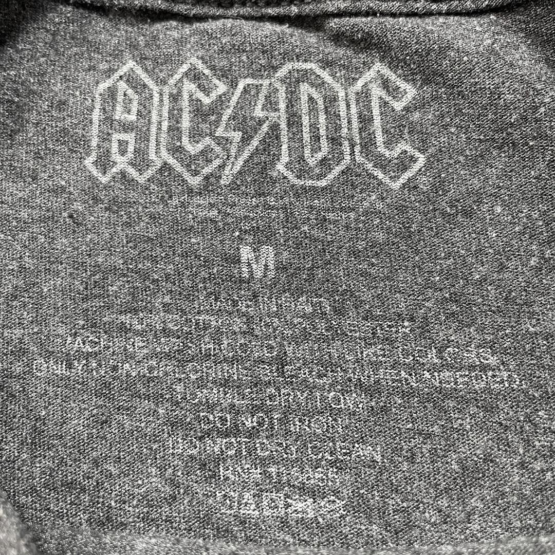 USA 古着 AC/DC ロゴプリント ロックTシャツ バンドTシャツ メンズM