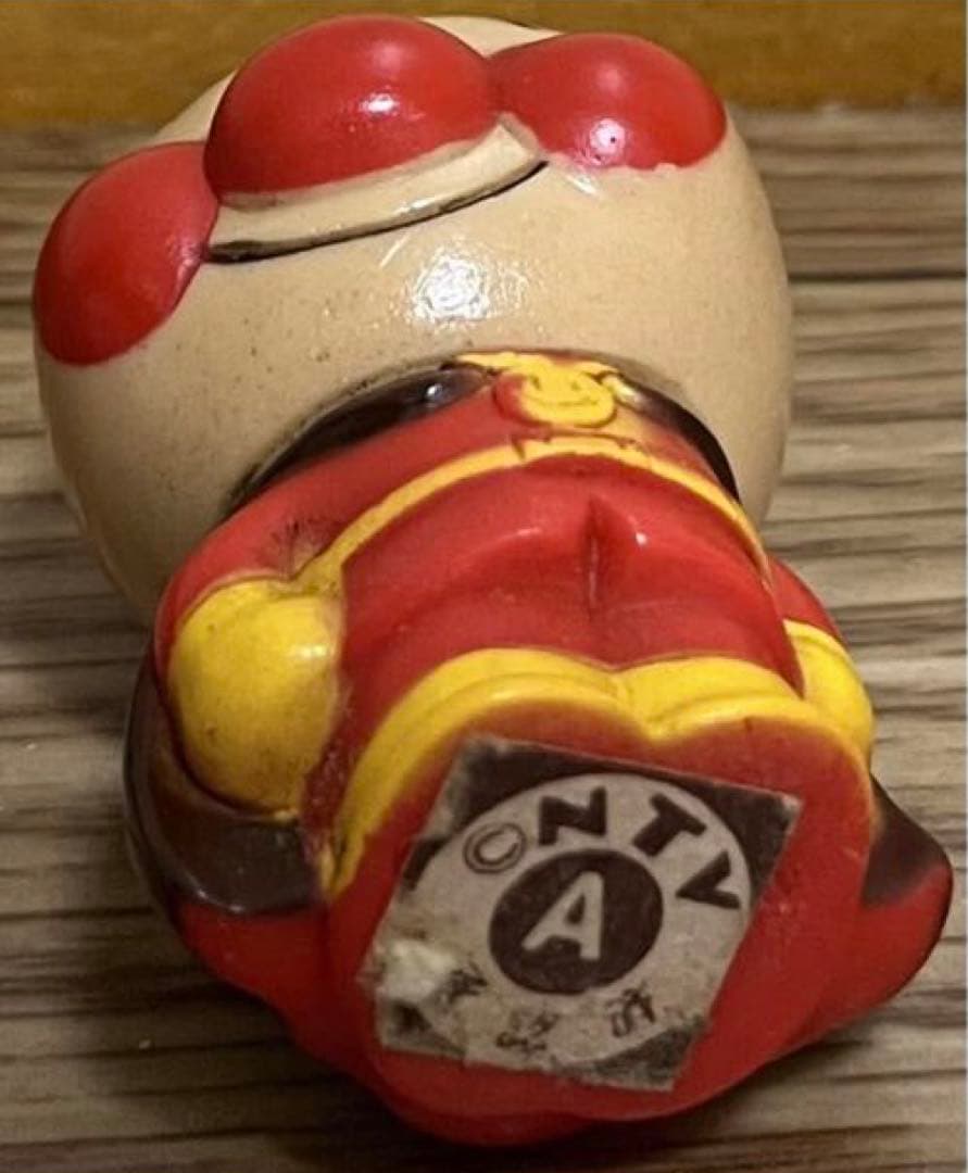 アンパンマン　バンダイ　1989　笛吹　ソフビ人形　当時物 昭和レトロ