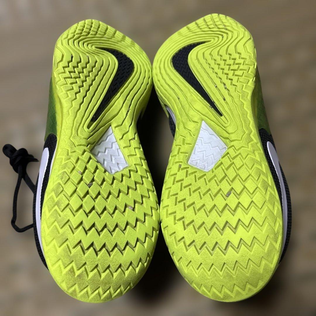 ファイナルズ【ナダル】Nike テニスシューズ ブラック/ライム　25cm