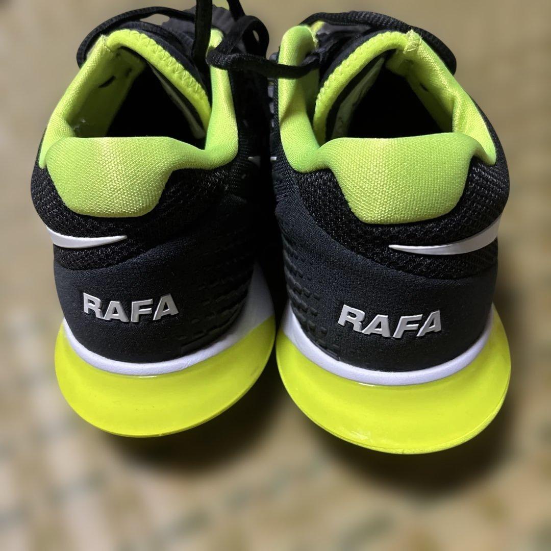 ファイナルズ【ナダル】Nike テニスシューズ ブラック/ライム　25cm