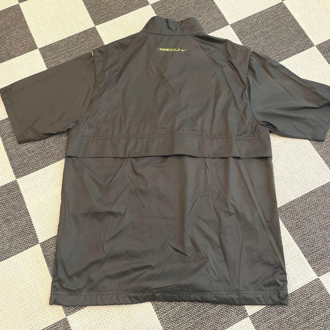 NIKE GOLF ハーフジップ 半袖ウィンドブレーカー　ジャケットL ブラック