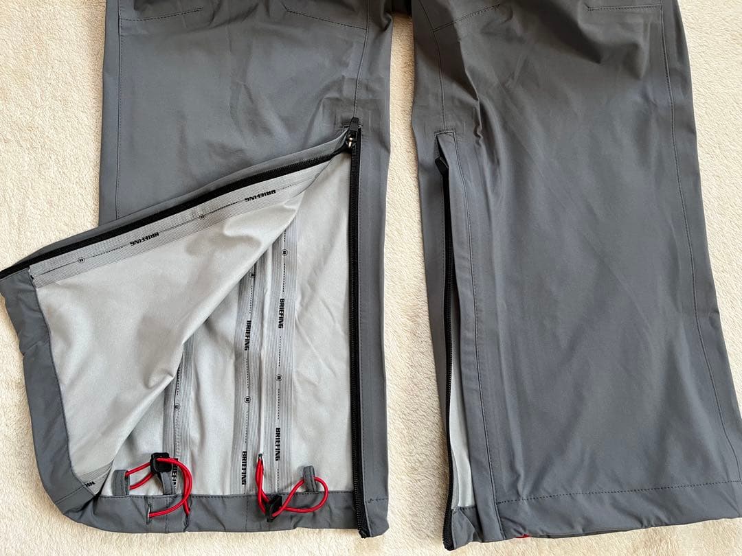 BRIEFING グレー レインウェア上下 セットアップ size L 極美品