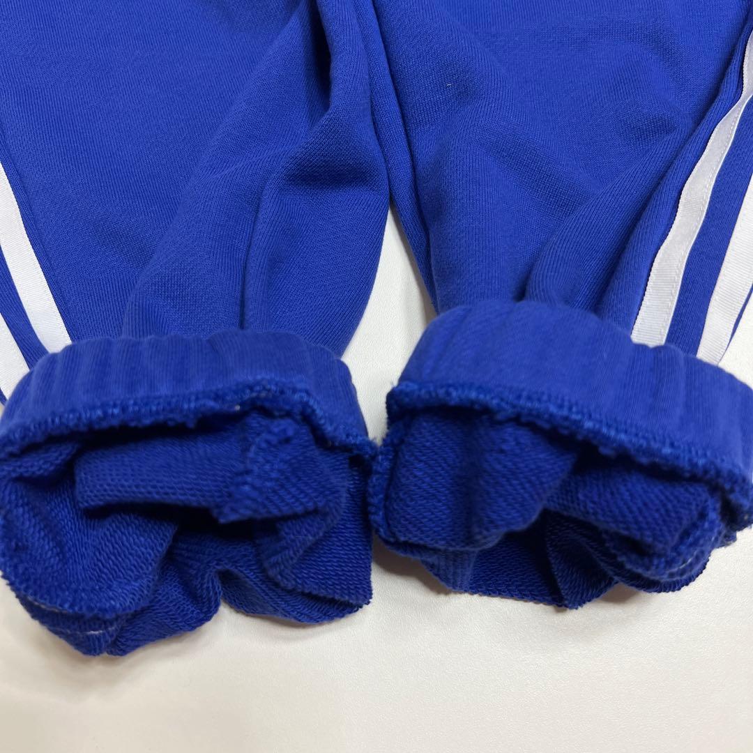 adidas ルーズフィット ジョガーパンツ　ブルー　青　3本線　スウェット