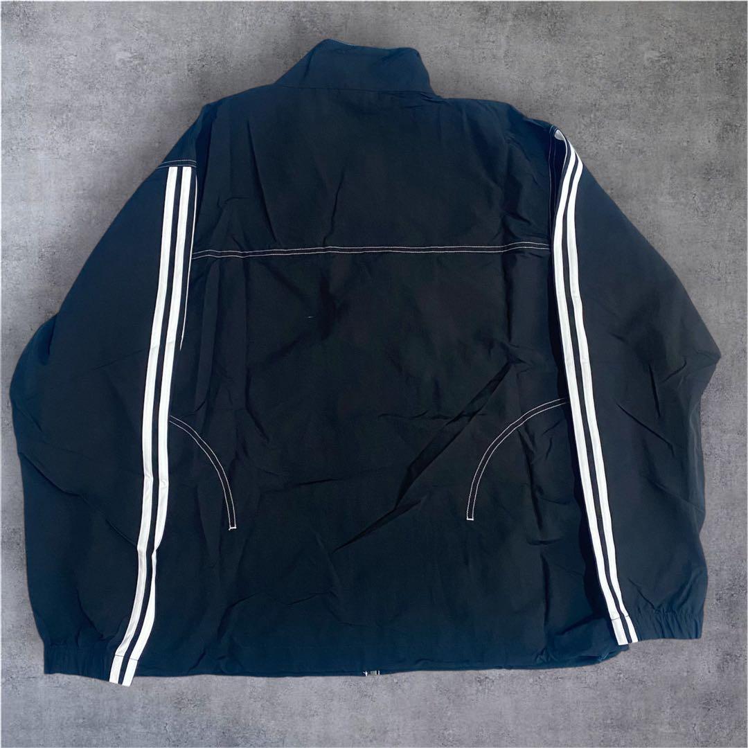 アディダス 黒 サマーバスケットボール ウインドトップ セットアップ 2XL