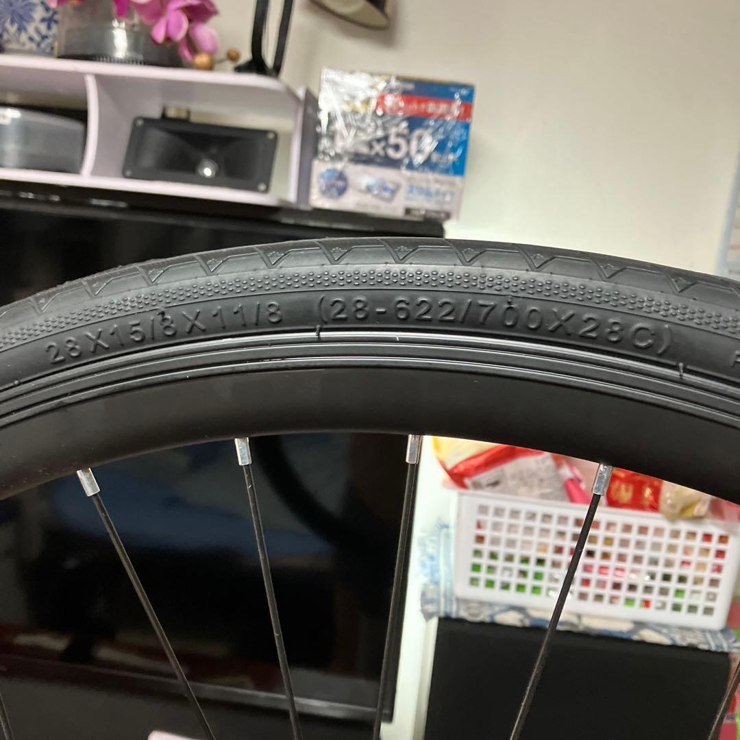 自転車用前後ホイールセット、160mmローター付き