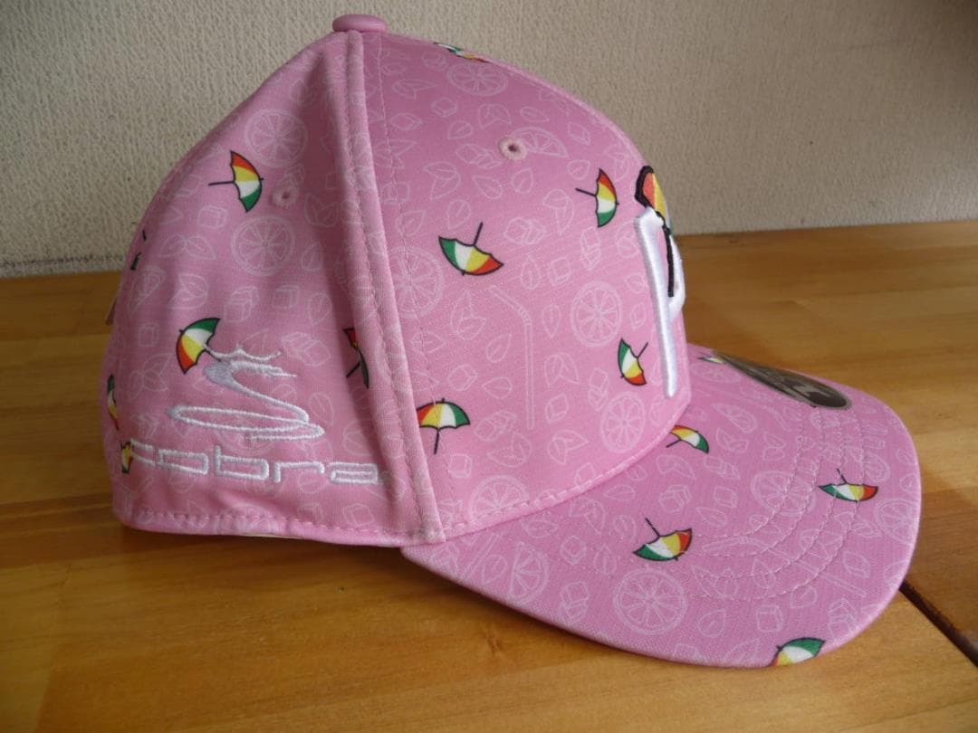 USプーマコブラ 21 A・パーマー Lemons CAP ピンク特注刺繍