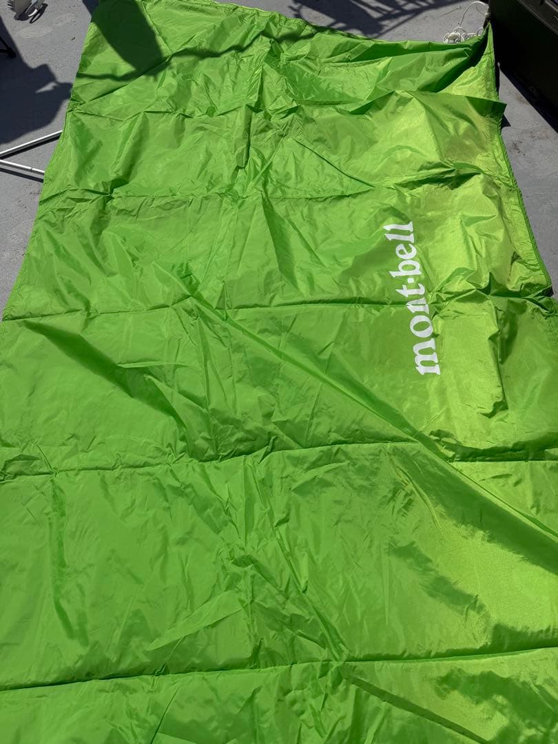 mont-bell MINI TARP HEXAGON 緑　ポール付き
