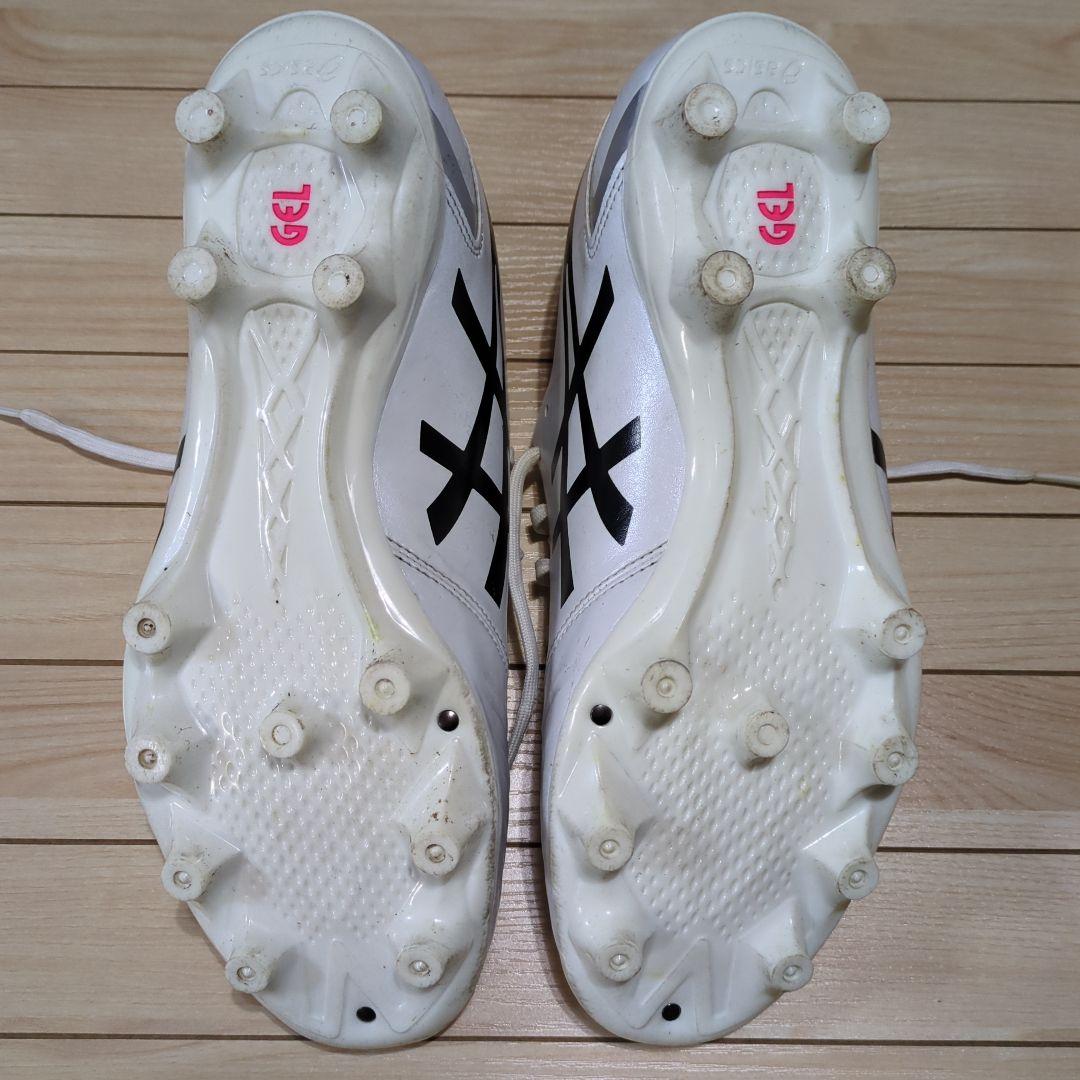 asics サッカーシューズ 25.5cm ホワイト