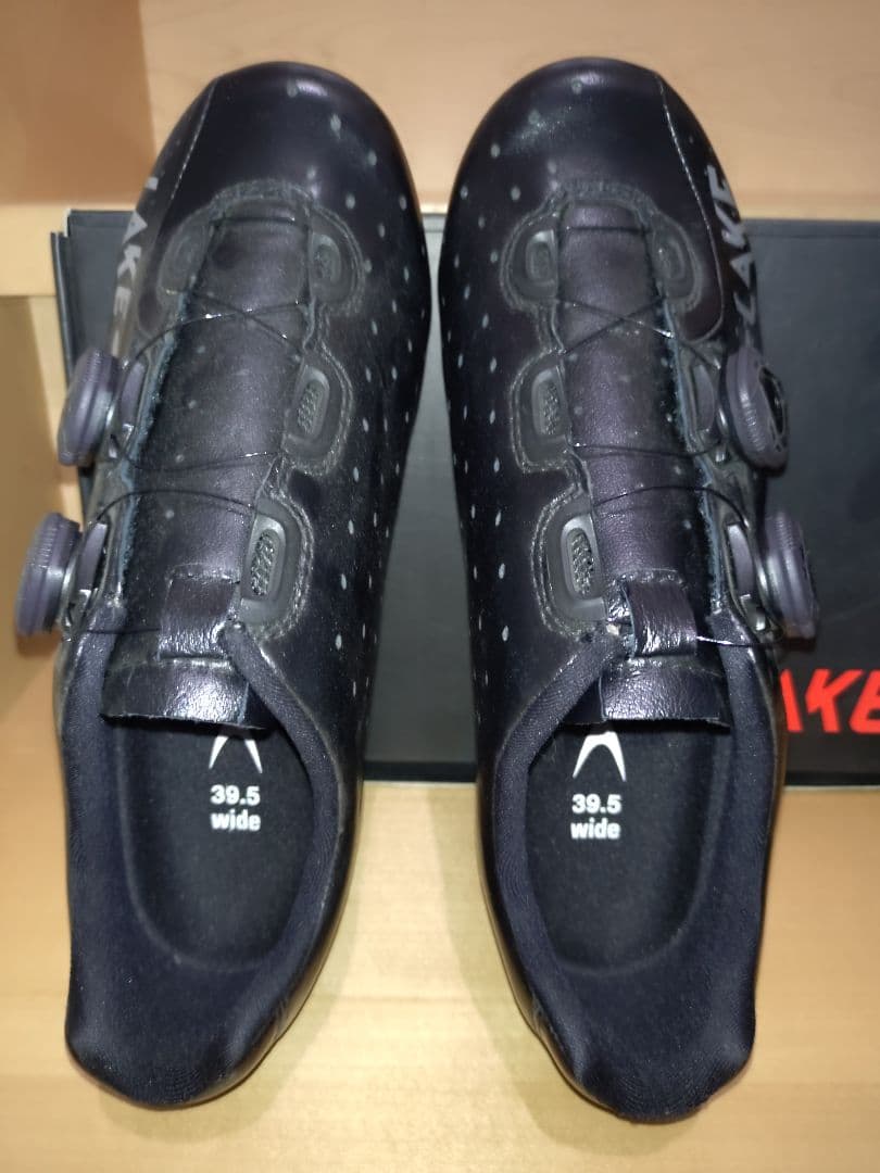 LAKE CX332-X SPDPLY ブラック 39.5 ワイド