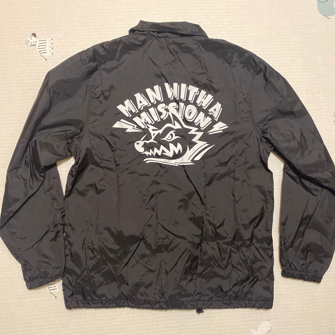 MAN WITH A MISSION【未使用に近い】コーチジャケット 黒 L