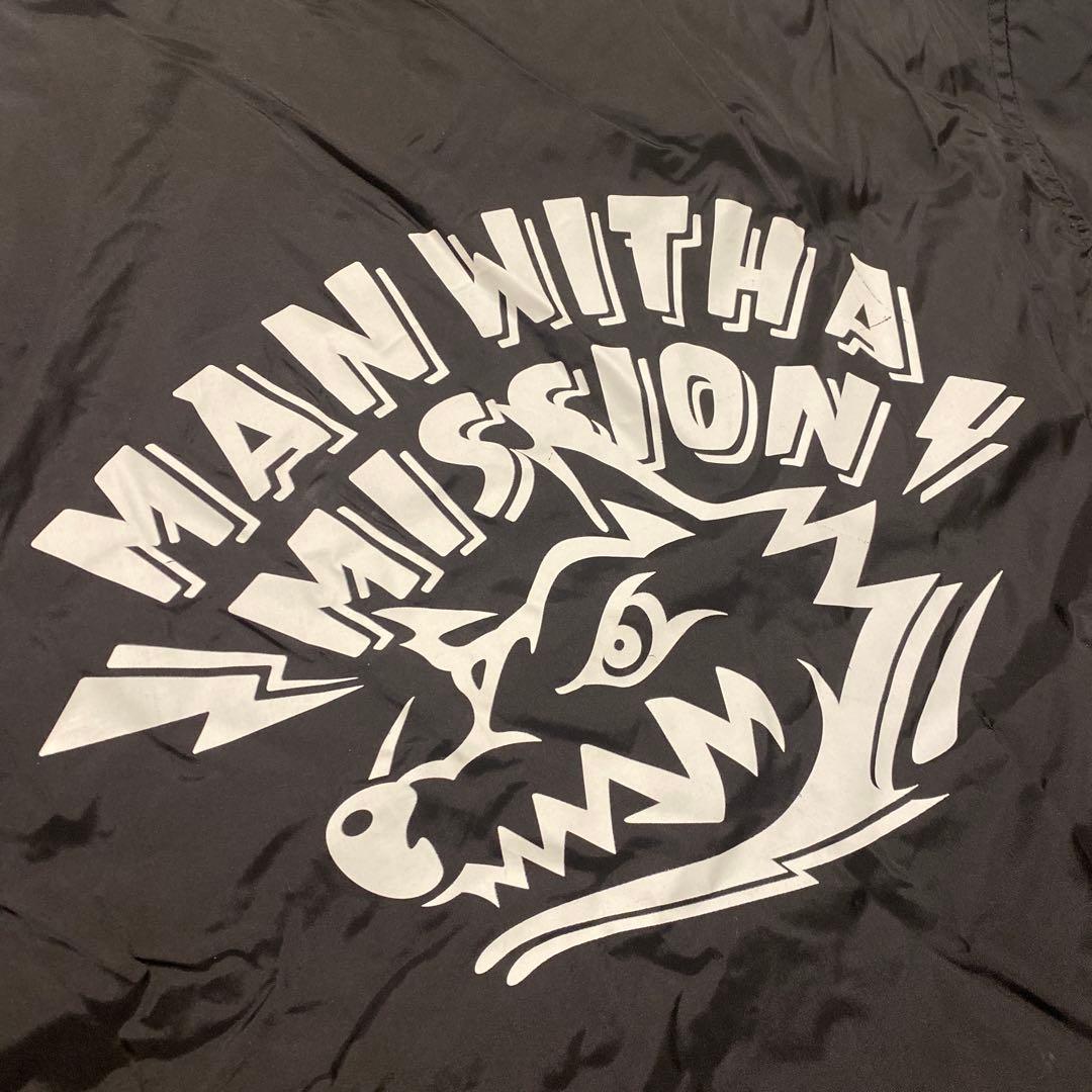 MAN WITH A MISSION【未使用に近い】コーチジャケット 黒 L