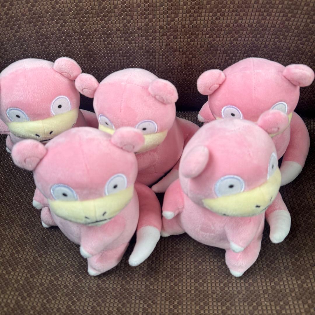 【5匹】ポケットモンスター しっぽみてみて！ぬいぐるみ　～ヤドン～