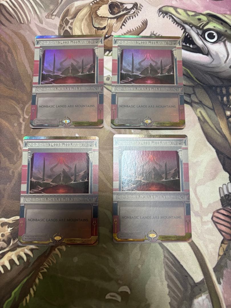 MTG 血染めの月 Blood Moon MPS foil 4枚セット