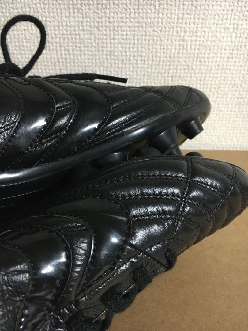 ヤスダ YASUDA 25cm スパイク サッカー シューズ 黒 ブラック