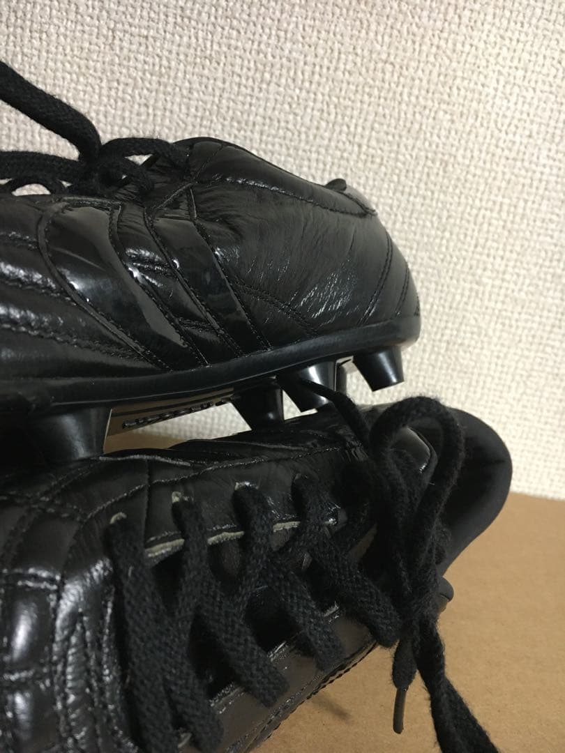 ヤスダ YASUDA 25cm スパイク サッカー シューズ 黒 ブラック