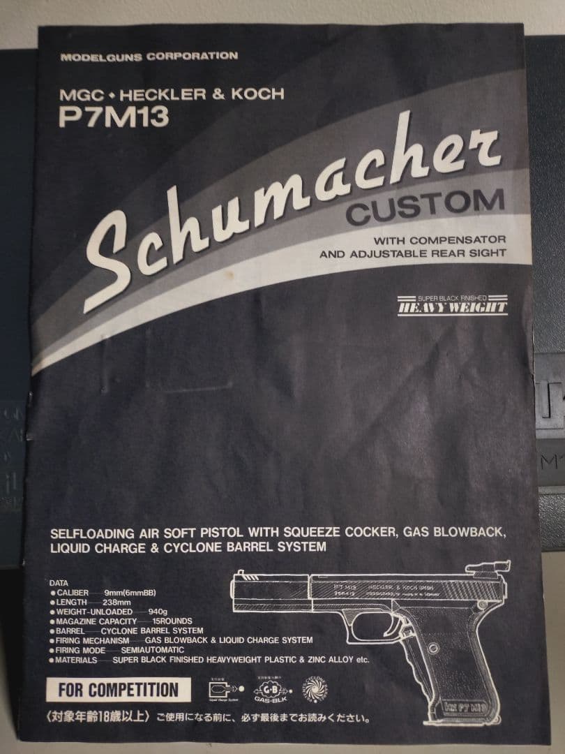 MGC P7M13 シューマッハカスタム HW ガスガン