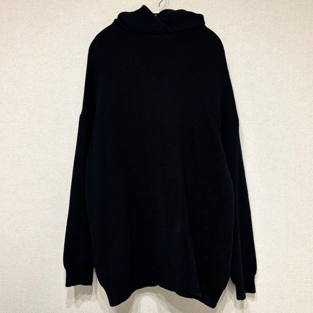 NIL DUE / NIL UN　EMBROIDERY KNIT HOODIE